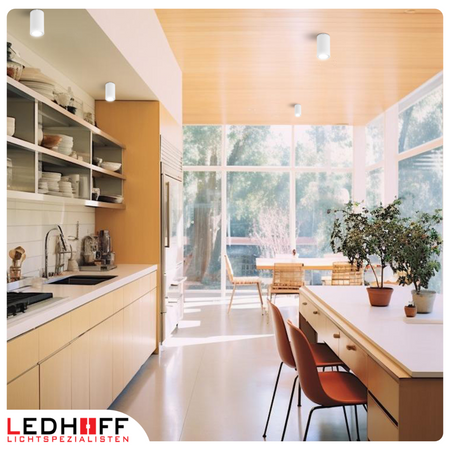 Oprawa sufitowa natynkowa tuba GU10 okrągła biała IP44