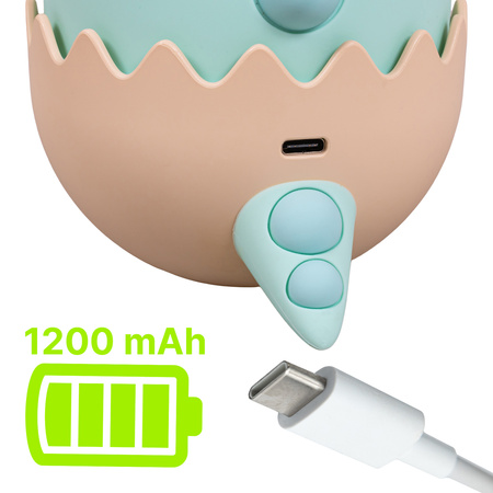 Lampka nocna LED dla dzieci DINOZAUR wielokolorowe światło Bezprzewodowa