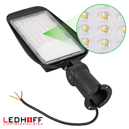 Lampa uliczna LED 100W 13000lm na parking regulowany uchwyt