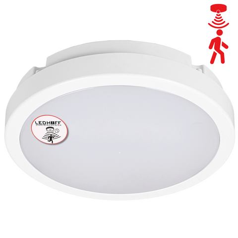 Plafon LED z CZUJNIKIEM RUCHU Lampa sufitowa 22cm ZEWNĘTRZNA