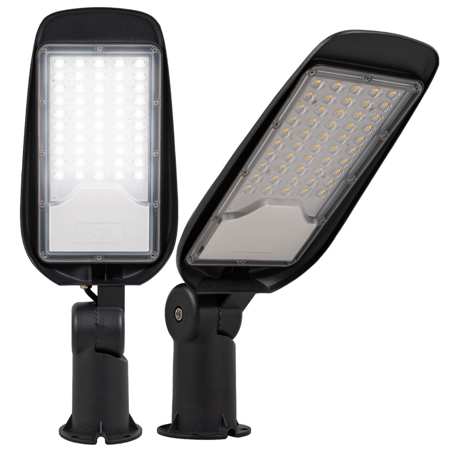 Lampa uliczna LED 50W 6500lm na parking regulowany uchwyt