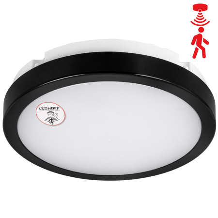 Plafon LED z CZUJNIKIEM RUCHU Lampa sufitowa 22cm ZEWNĘTRZNA